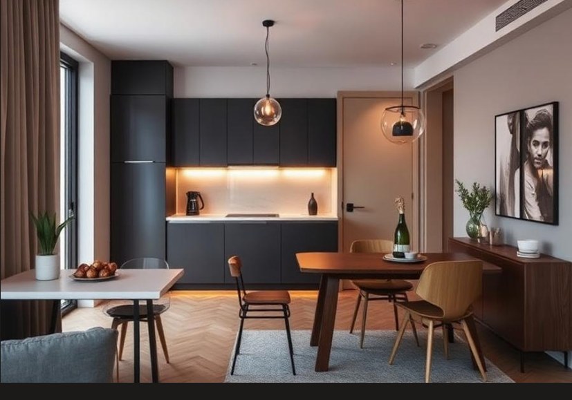 Senopati Apartment dining and kitchen space